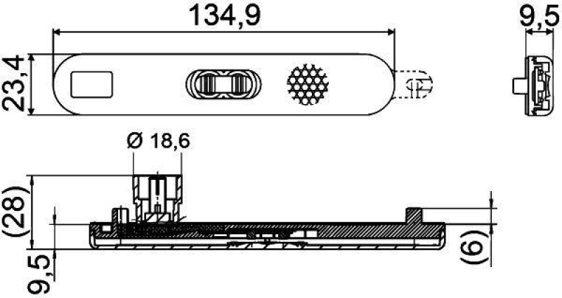 HELLA 2PF 009 226-091 Positionsleuchte LED