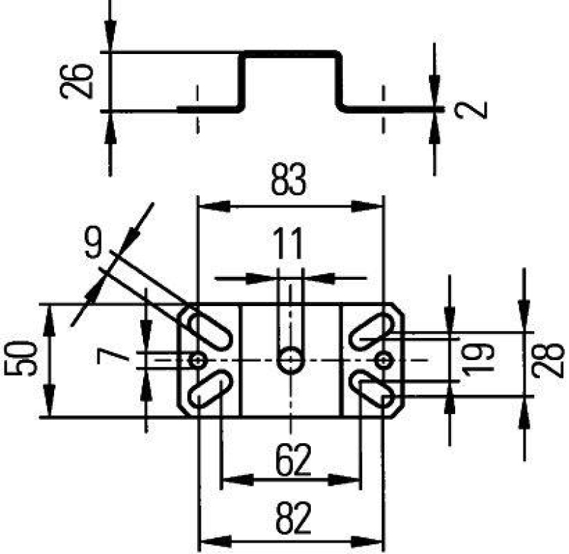 HELLA 9XD 130 261-001 Halter