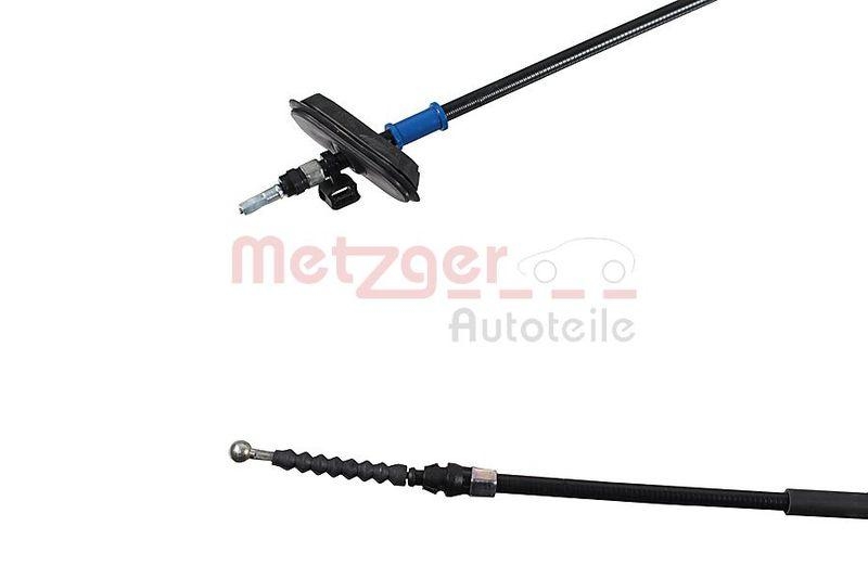 METZGER 11.5838 Seilzug, Feststellbremse für OPEL hinten links