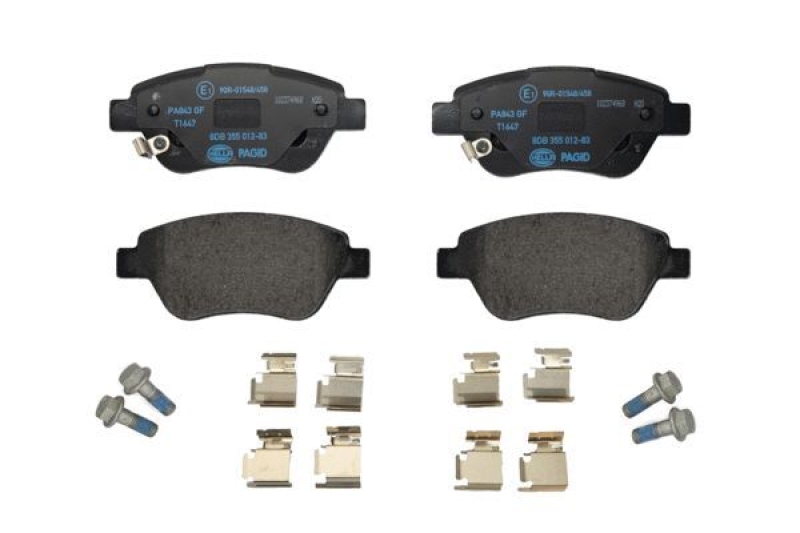 HELLA 8DB 355 012-831 Bremsbelagsatz Scheibenbremse