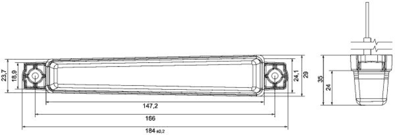 HELLA 2PF 012 846-407 Positionsleuchte LED