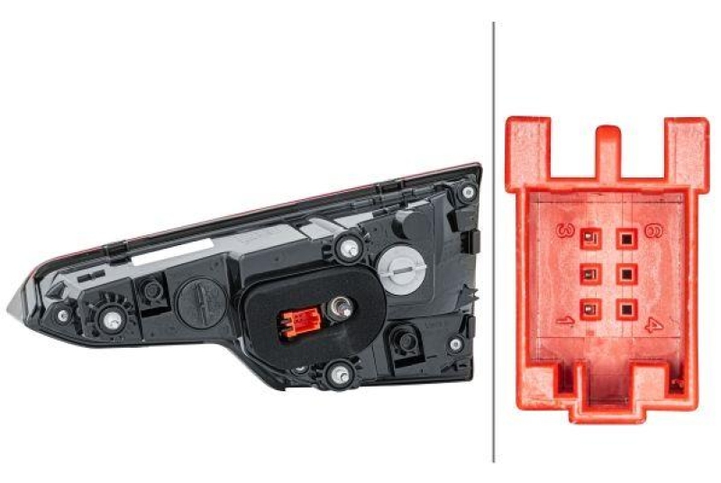 HELLA 2SA 012 249-071 Heckleuchte links Halogen AUDI