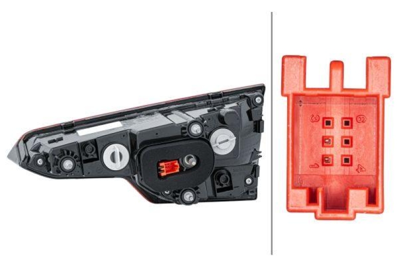 HELLA 2SA 012 249-091 Heckleuchte links Halogen AUDI