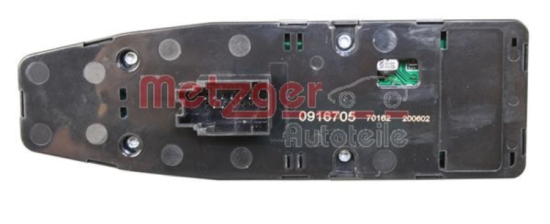 METZGER 0916705 Schalter, Fensterheber für BMW