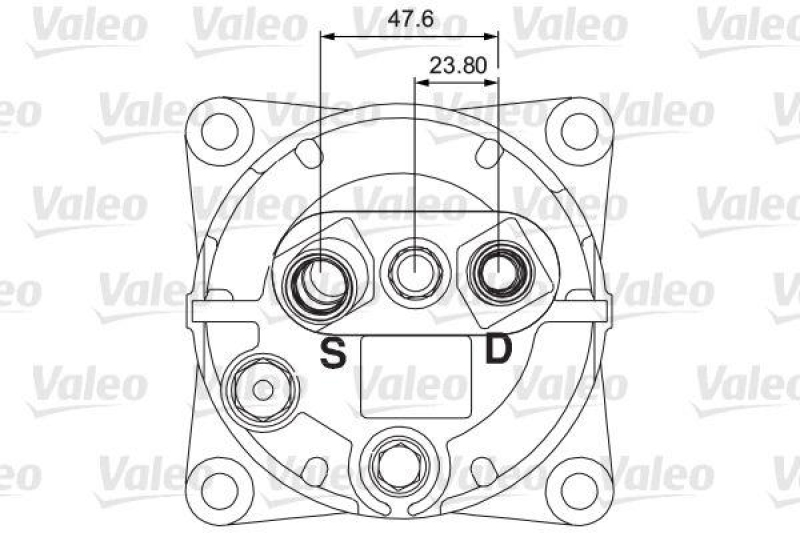 VALEO 700855 Univ. Kompr. TM13XS 8GR 12V B H ORG 3E