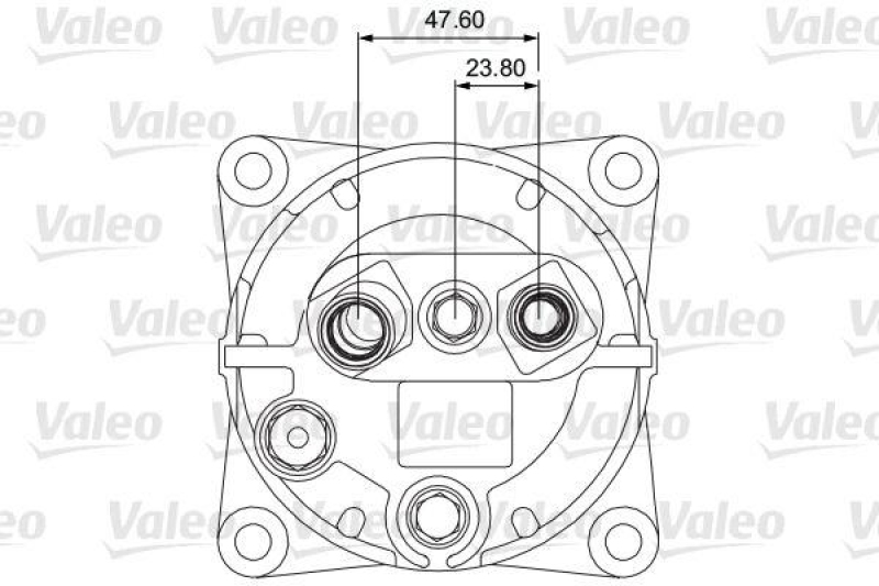 VALEO 700864 Univ. Kompr. TM16XS 2AG 12V B H ORG 3E