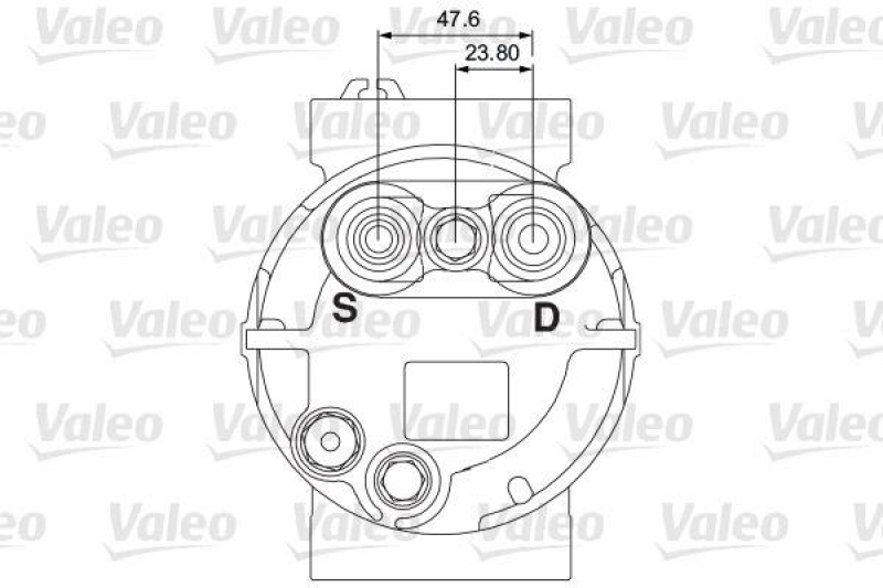 VALEO 700868 Univ. Kompr. TM21XS 2AG 24V B PAD 3E