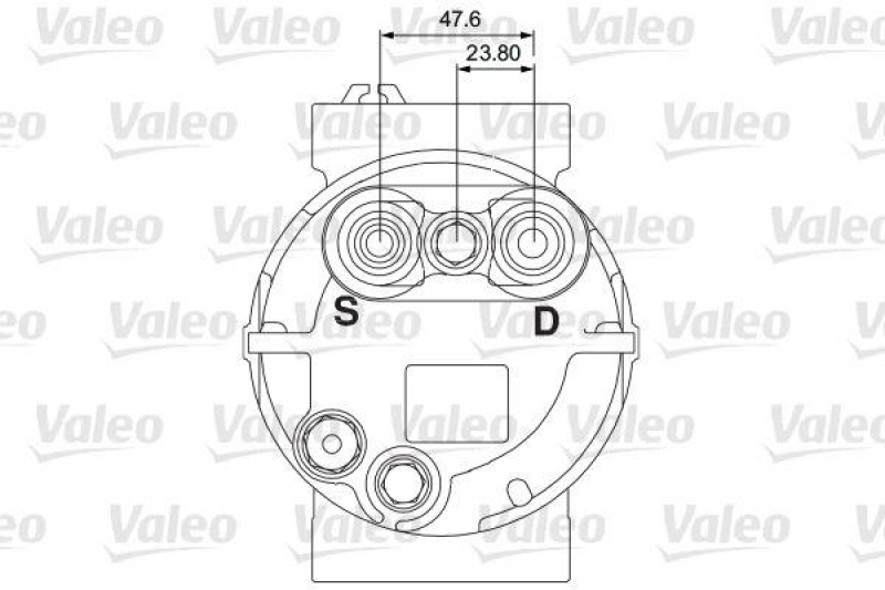 VALEO 700869 Univ. Kompr. TM21XS 2AG 12V B PAD 3E