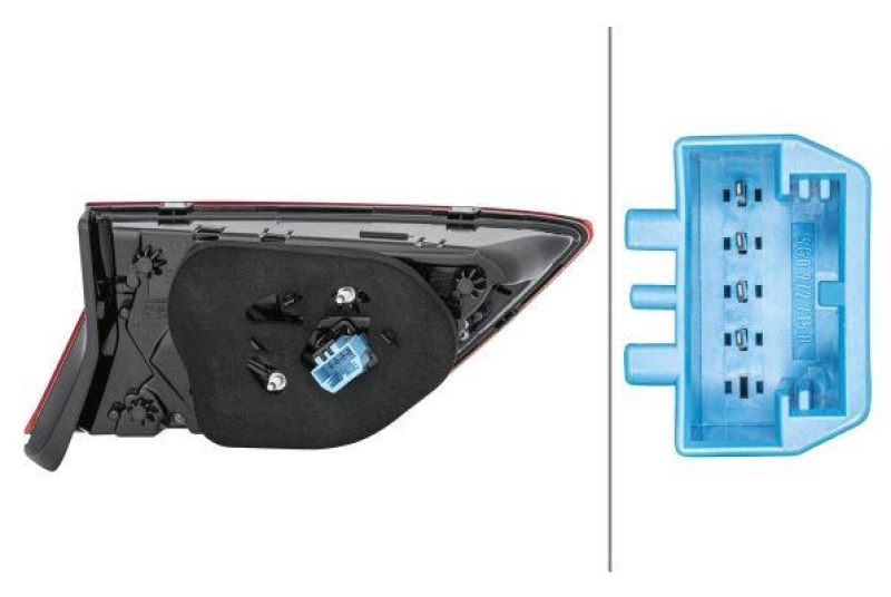 HELLA 2SA 012 522-101 Heckleuchte rechts LED VW