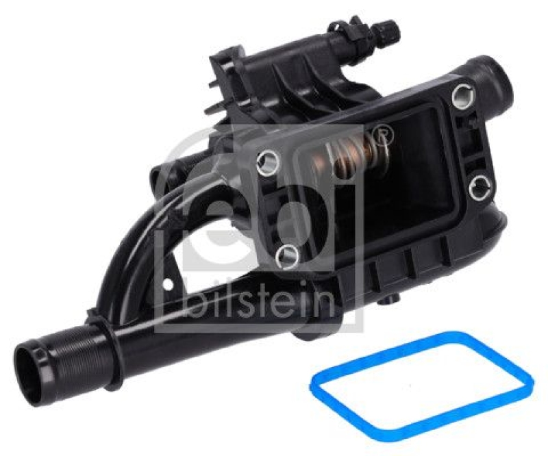 FEBI BILSTEIN 36173 Thermostat mit Gehäuse, Dichtung und Temperaturschalter für Peugeot