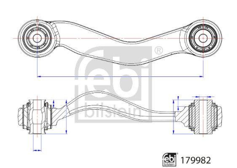 FEBI BILSTEIN 179982 Querlenker mit Lagern für BMW