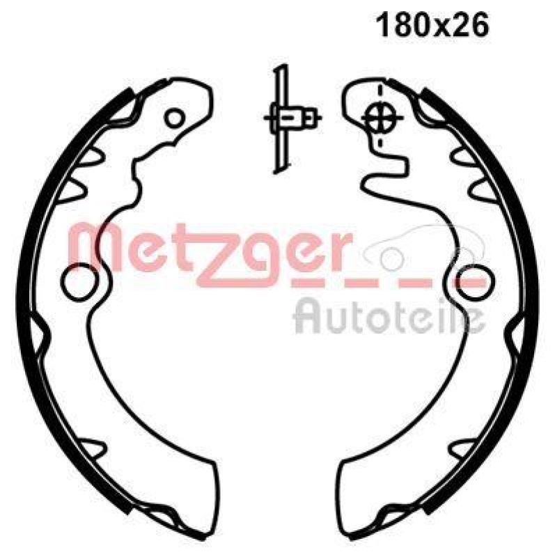 METZGER Bremsbackensatz