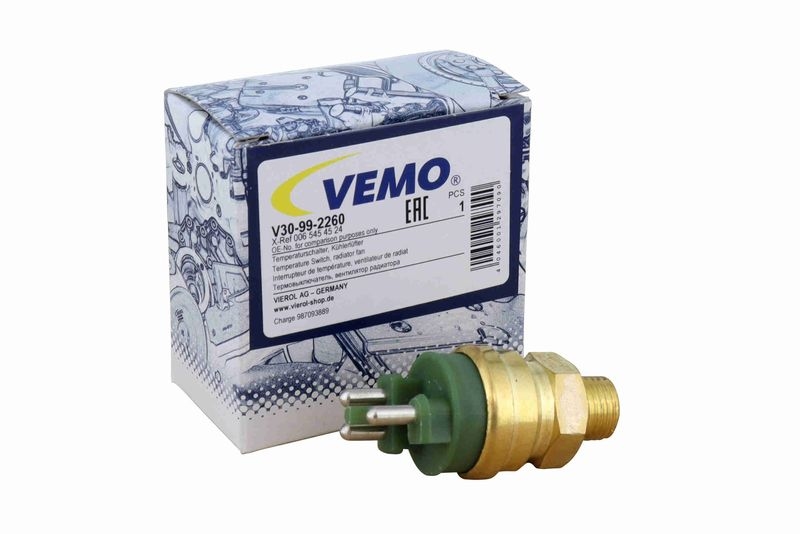 VEMO V30-99-2260 Temperaturschalter, Kühlerlüfter 115-105°/105-100°/M14x1,5 3-Polig für MERCEDES-BENZ