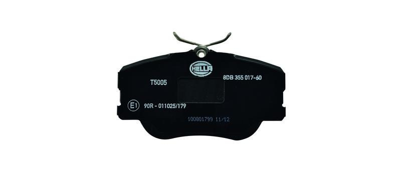 HELLA 8DB 355 017-601 Bremsbelagsatz, Scheibenbremsbelag für MB