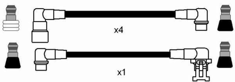 NGK 2993 Zündleitungssatz RC-VL1302 |Zündkabel