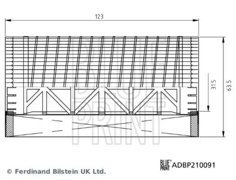 BLUE PRINT ADBP210091 Ölfilter mit Dichtring für VW-Audi