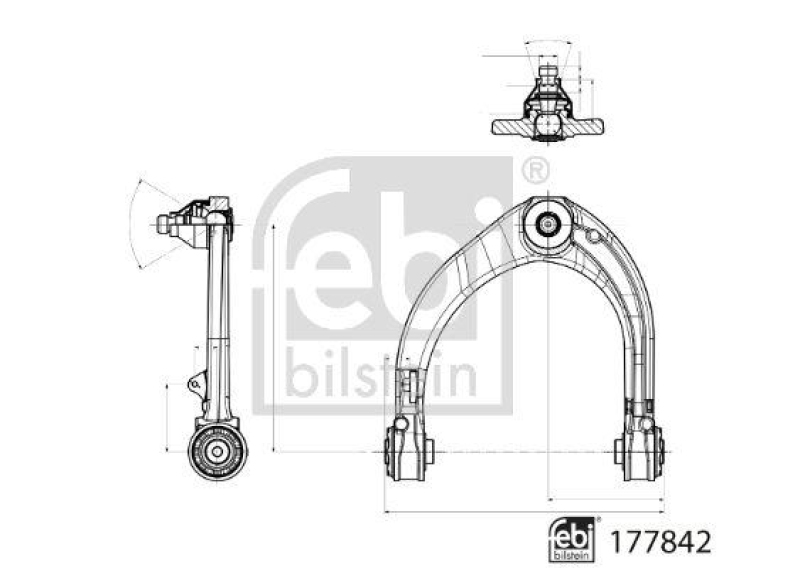 FEBI BILSTEIN 177842 Querlenker mit Lagern und Gelenk für Land Rover