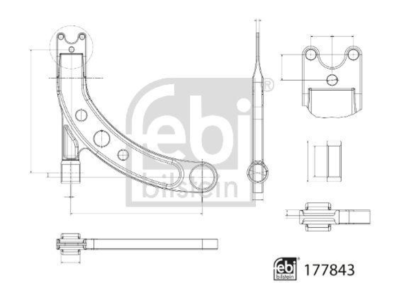 FEBI BILSTEIN 177843 Querlenker mit Lagern und Gelenk für HYUNDAI