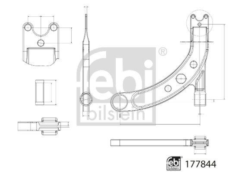 FEBI BILSTEIN 177844 Querlenker mit Lagern und Gelenk für HYUNDAI