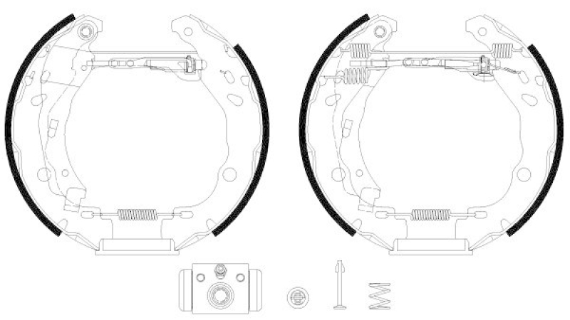 HELLA 8DB 355 038-121 Bremsbackensatz