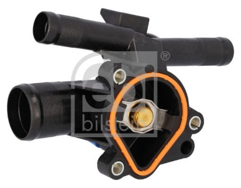 FEBI BILSTEIN 172284 Thermostat mit Gehäuse, Dichtung und Temperatursensor für Renault