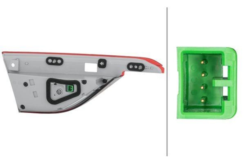 HELLA 2SA 354 868-021 Heckleuchte rechts LED JAGUAR