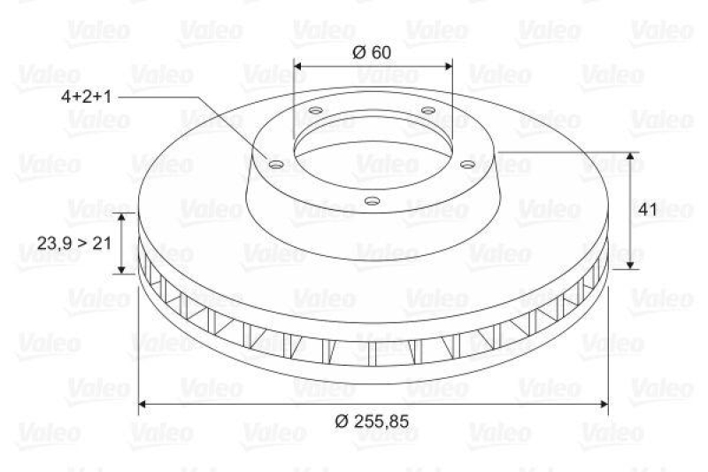 VALEO 186189 Bremsscheibe