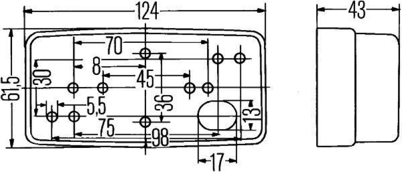 HELLA 2PG 004 361-017 Positionsleuchte Halogen