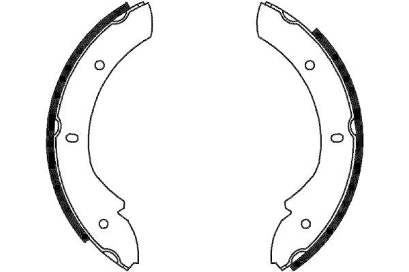 HELLA 8DA 355 050-101 Bremsbackensatz Feststellbremse