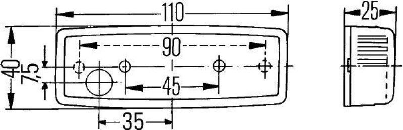 HELLA 2PG 006 717-027 Positionsleuchte Halogen