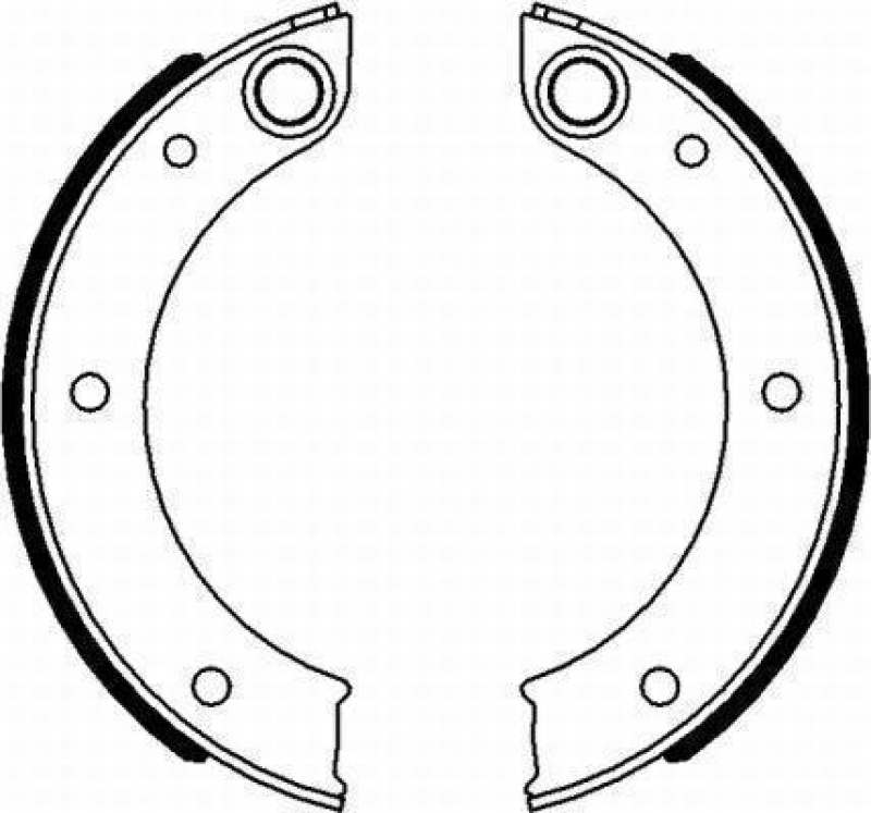 HELLA 8DA 355 050-151 Bremsbackensatz Feststellbremse