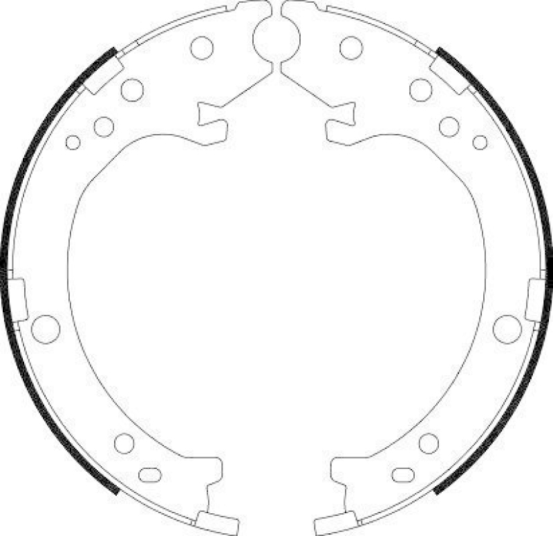 HELLA 8DA 355 050-171 Bremsbackensatz Feststellbremse