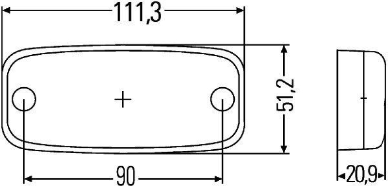 HELLA 2PG 345 600-401 Positionsleuchte LED