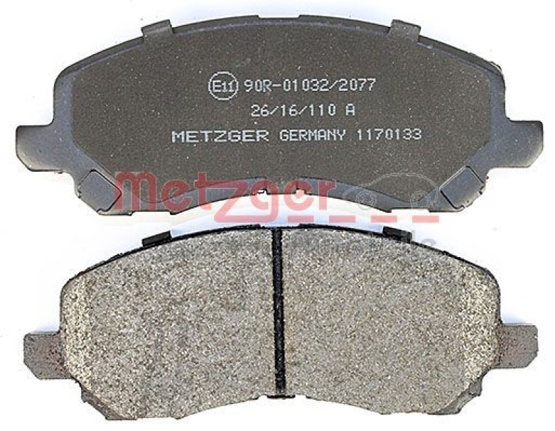 METZGER 1170133 Bremsbelagsatz, Scheibenbremse WVA 23 584