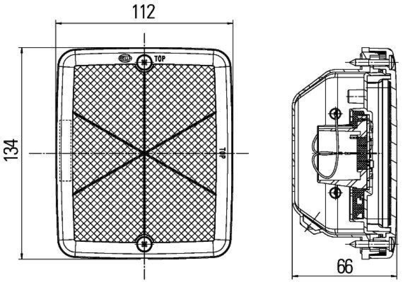 HELLA 2DA 013 236-151 Bremsleuchte 12 V