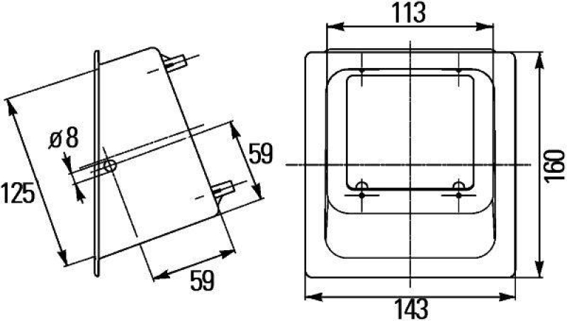 HELLA 9BG 990 353-001 Gehäuse ASW