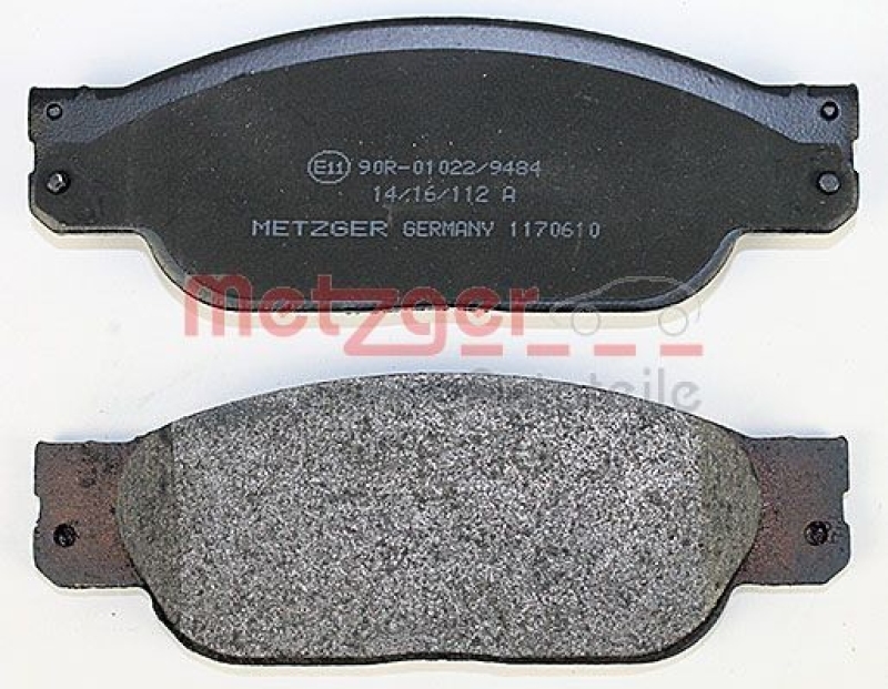 METZGER 1170610 Bremsbelagsatz, Scheibenbremse WVA 23 423