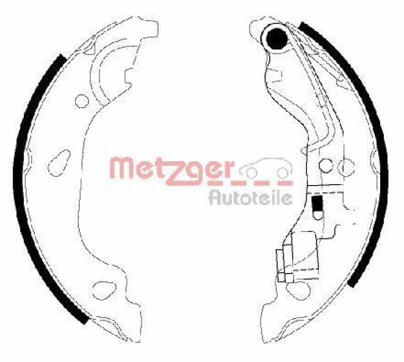 METZGER Bremsbackensatz