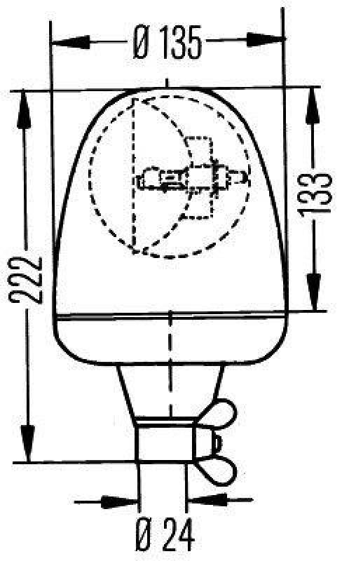 HELLA 2RL 006 846-001 Rundumkennleuchte Rotaflex