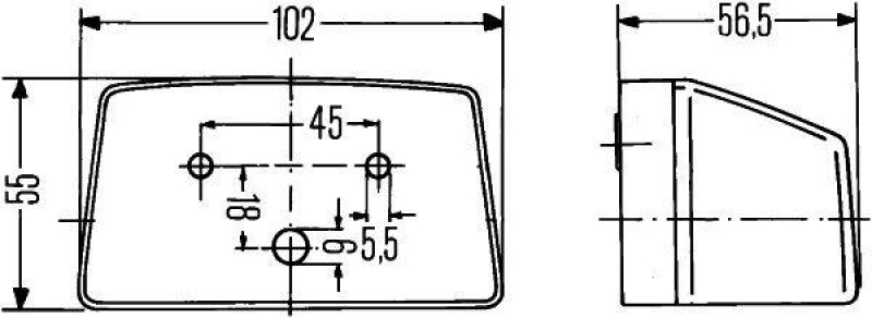 HELLA 2KA 003 389-011 Kennzeichenleuchte R10W