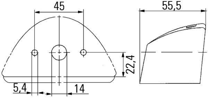 HELLA 2KA 007 929-001 Kennzeichenleuchte C5W