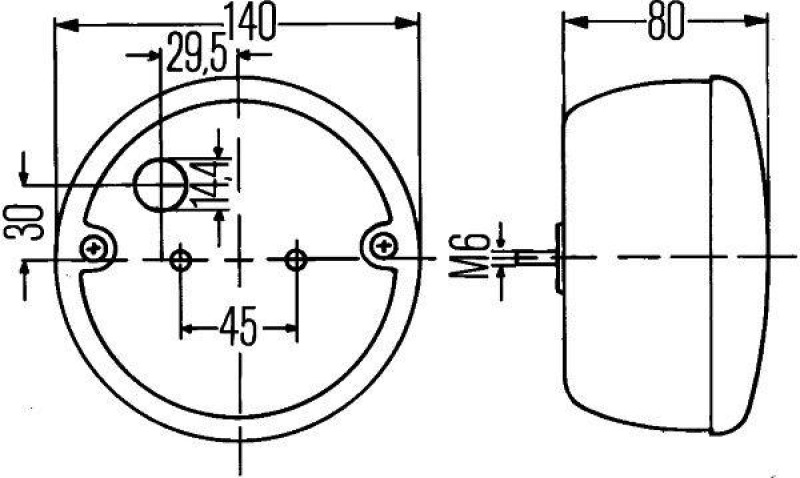 HELLA 2SD 001 685-317 Heckleuchte Halogen