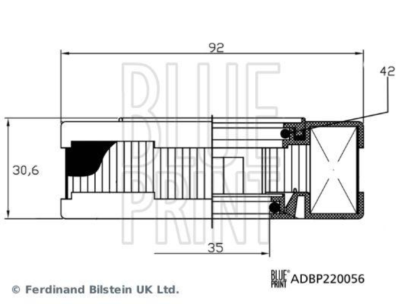 BLUE PRINT ADBP220056 Filter für Kurbelgehäuseentlüftung für Fiat PKW