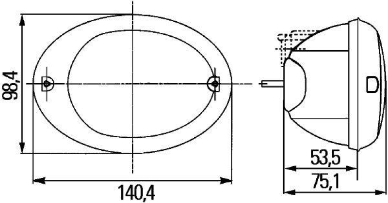 HELLA 2NE 343 130-031 Nebelschlussleuchte P21W