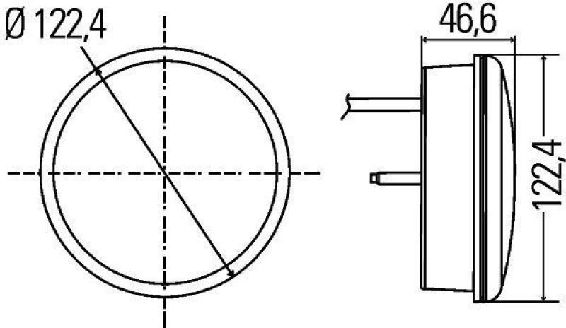 HELLA 2NE 344 200-061 Nebelschlussleuchte Anbau