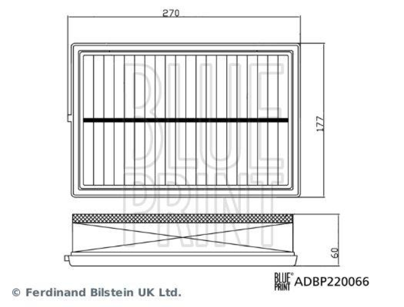 BLUE PRINT ADBP220066 Luftfilter für VOLVO PKW