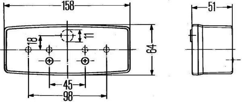 HELLA 2SD 003 184-031 Heckleuchte Halogen