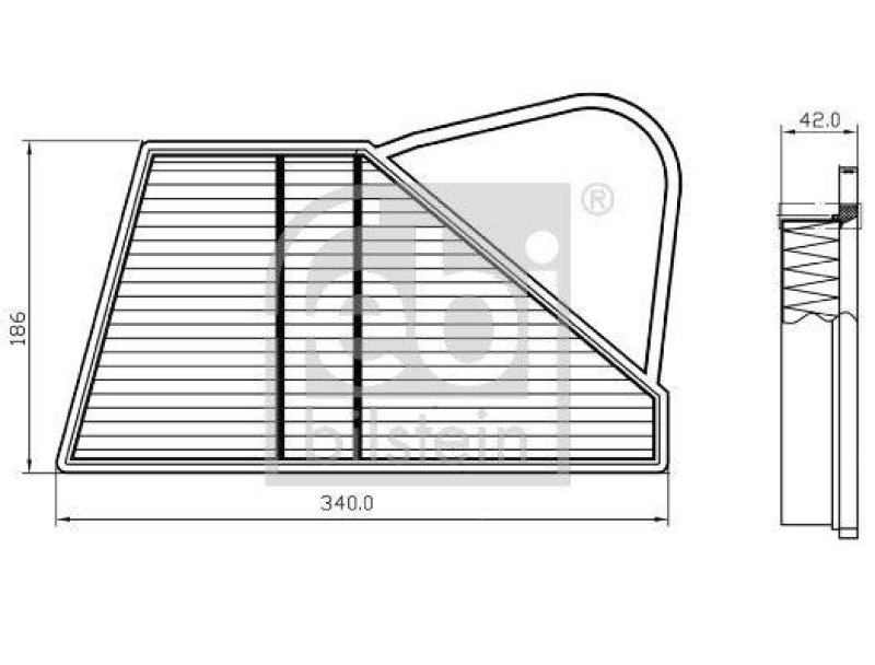 FEBI BILSTEIN 173606 Luftfilter für VW-Audi