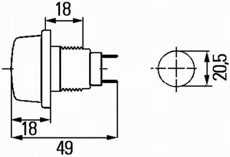 HELLA 2PF 003 563-177 Parkleuchte 12 V W5W