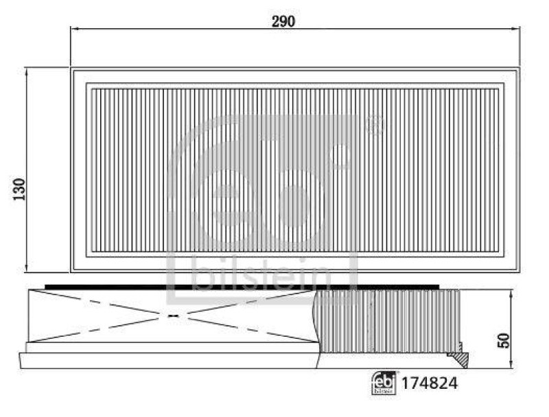 FEBI BILSTEIN 174824 Luftfiltersatz für Mercedes-Benz